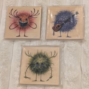 Jeff Soto Prints On Wood Seeker Friends Gardener #4 Guitarist #5 Searcher #6 Lot